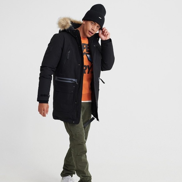 Superdry waterproof premium ultimate down parka Clearance